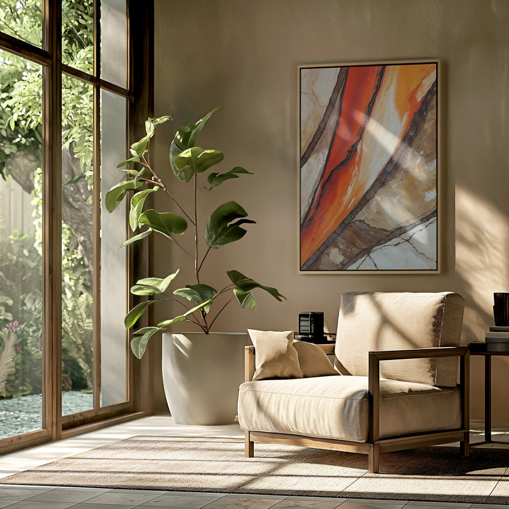 Fiery Canyon Veins | Poster