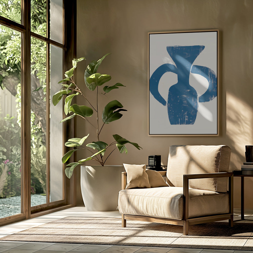 Vase Blue | Poster