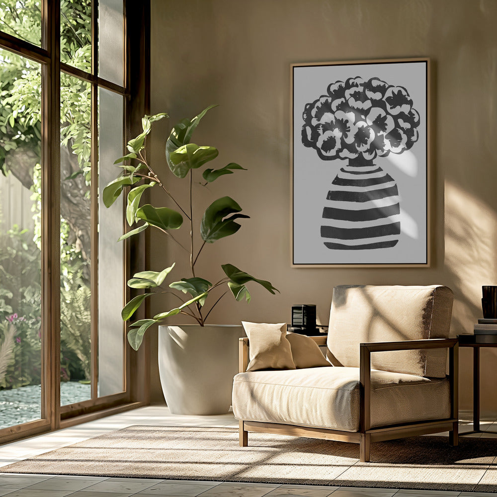 Vase Striped | Poster