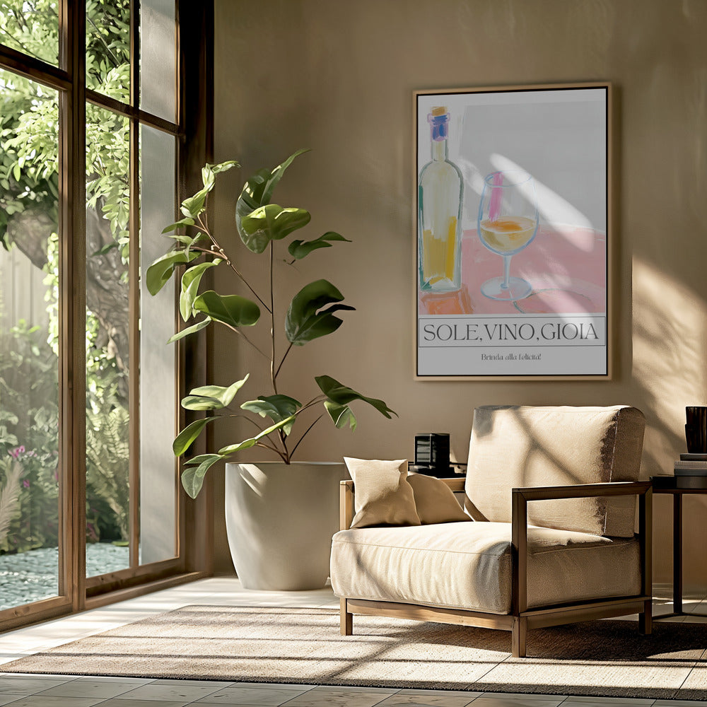 Sole, vino, gioia | Poster