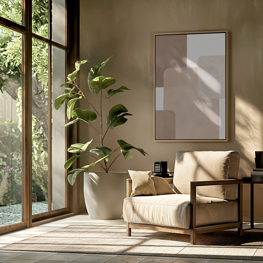 Boho watercolor strokes 3 | Poster