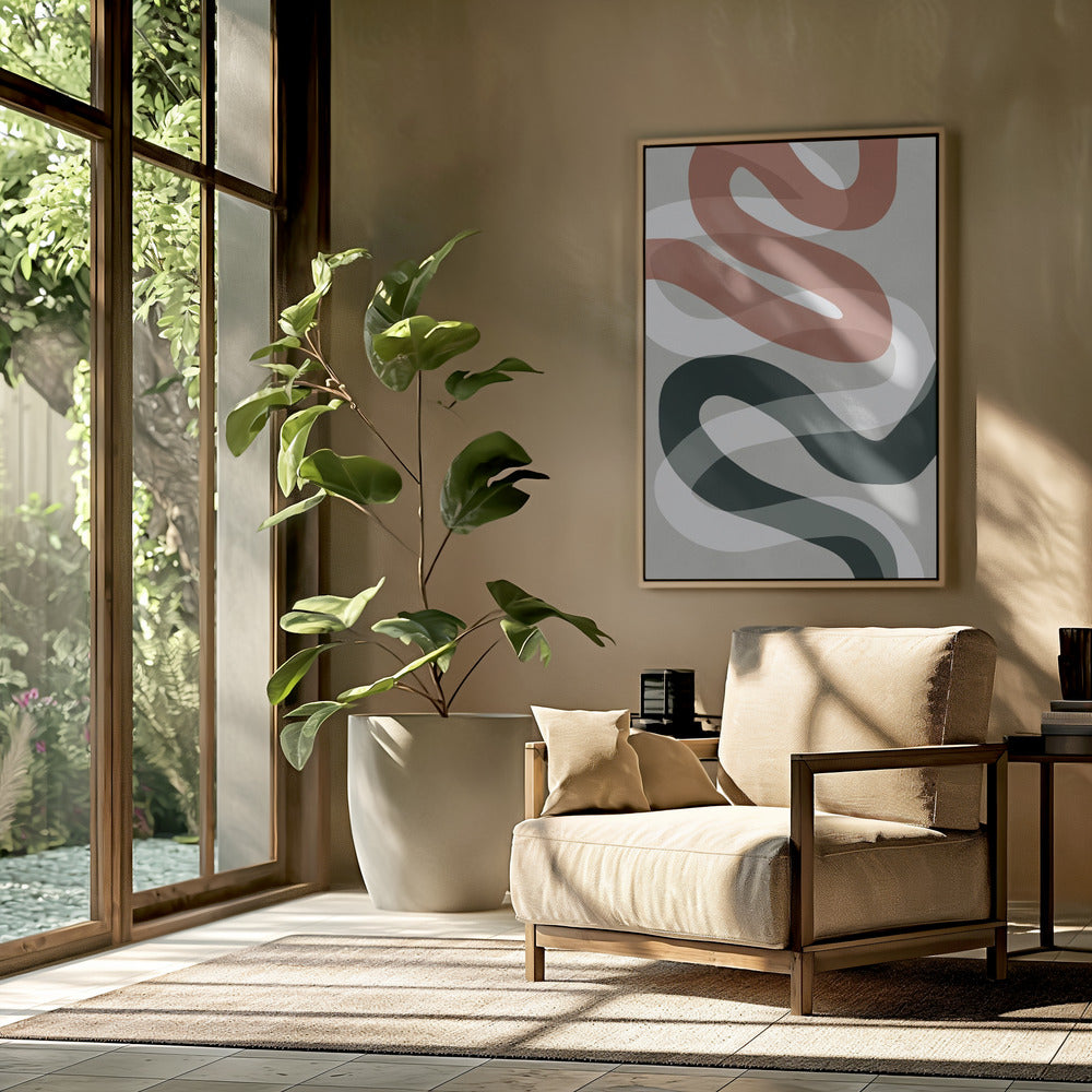 Expressionist curves 1 | Poster