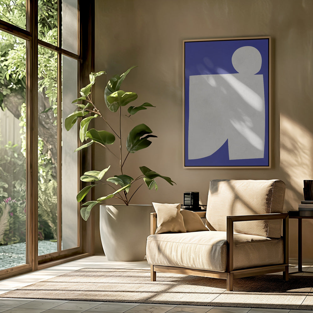 Blue and white art 2 | Poster