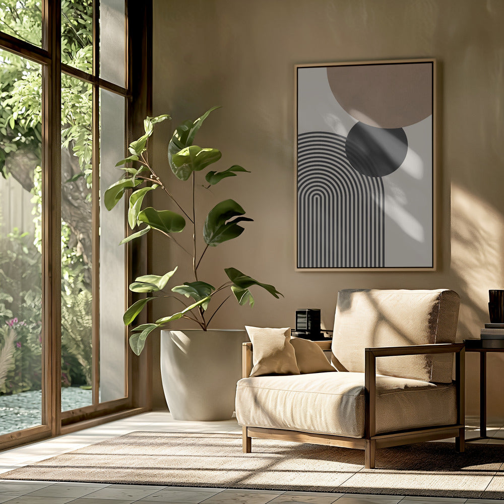 Composition lines and circles 4 | Poster