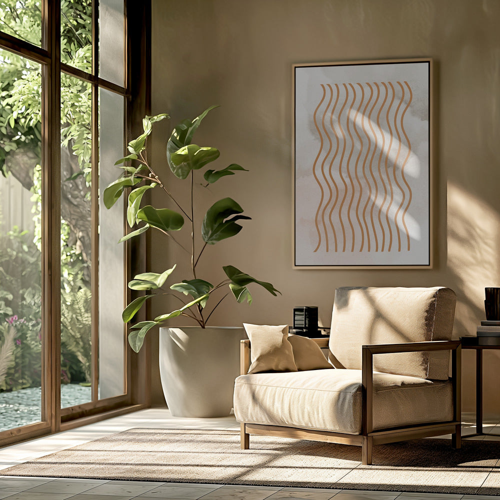 Curved Line Harmony | Poster