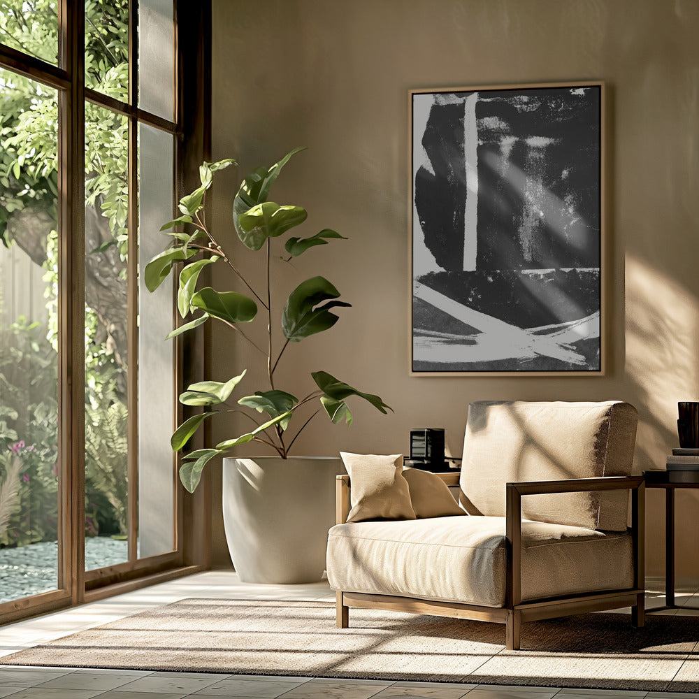 Black Ink Abstract Print | Poster
