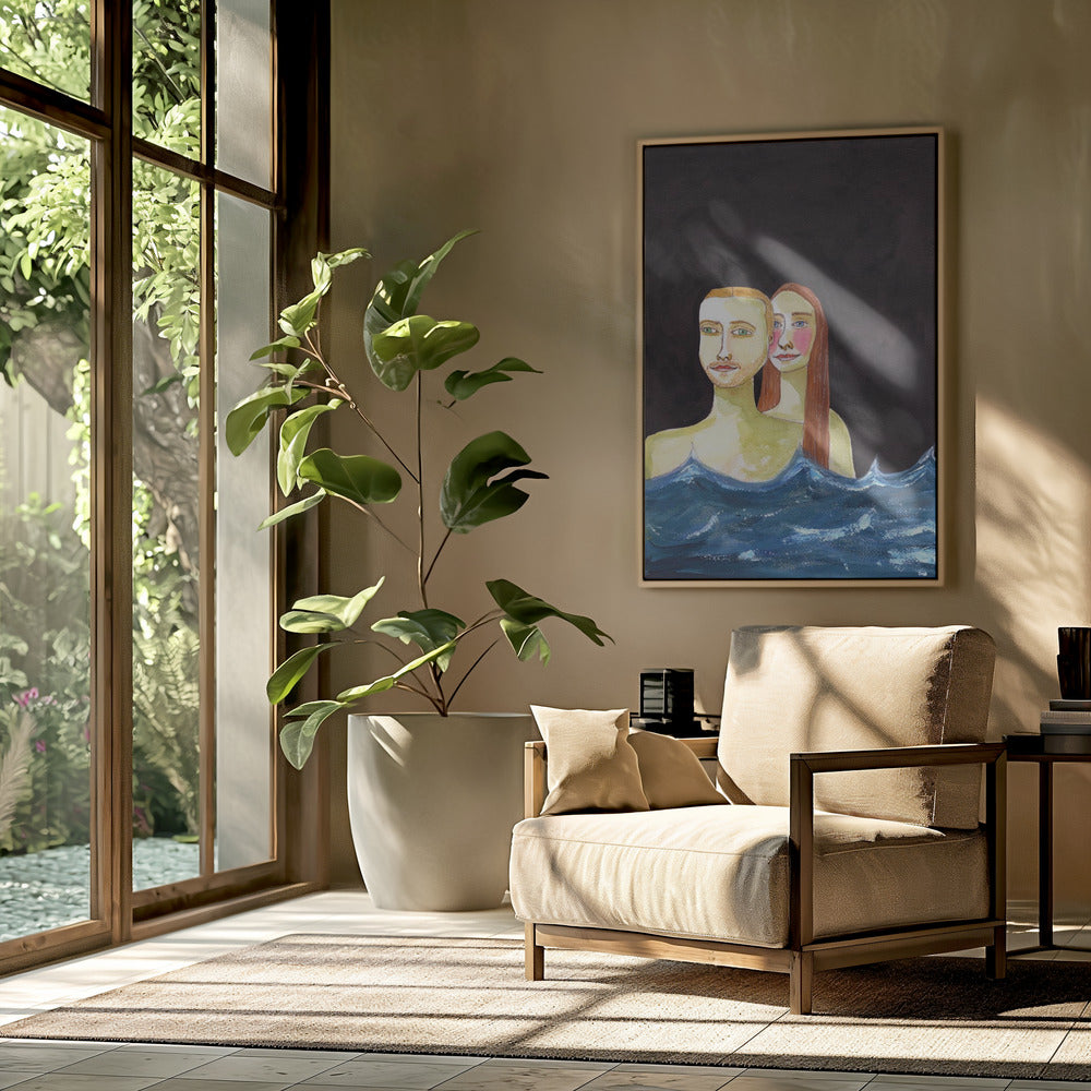 The  Swimming Couple | Poster