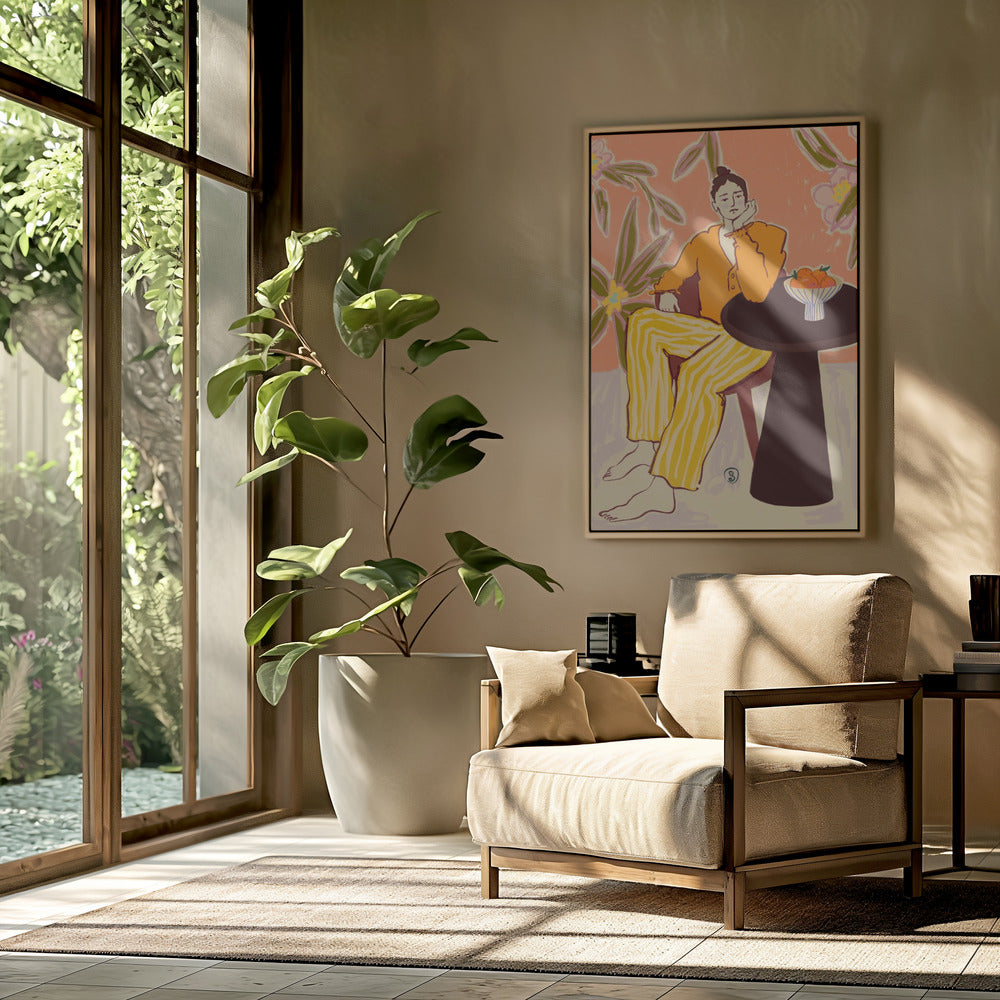 Woman With Oranges | Poster