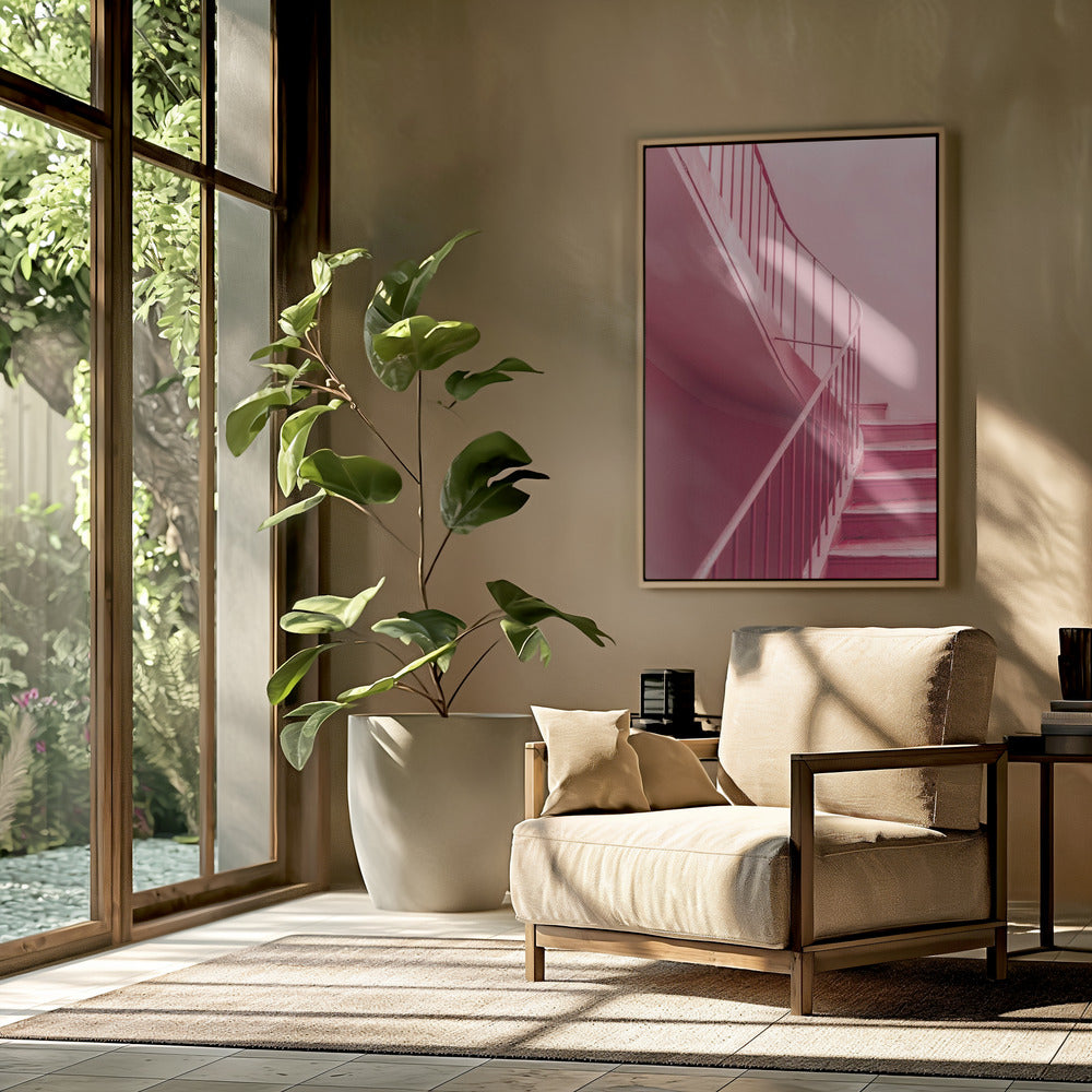 Plum Steps | Architectural Minimalism | Poster