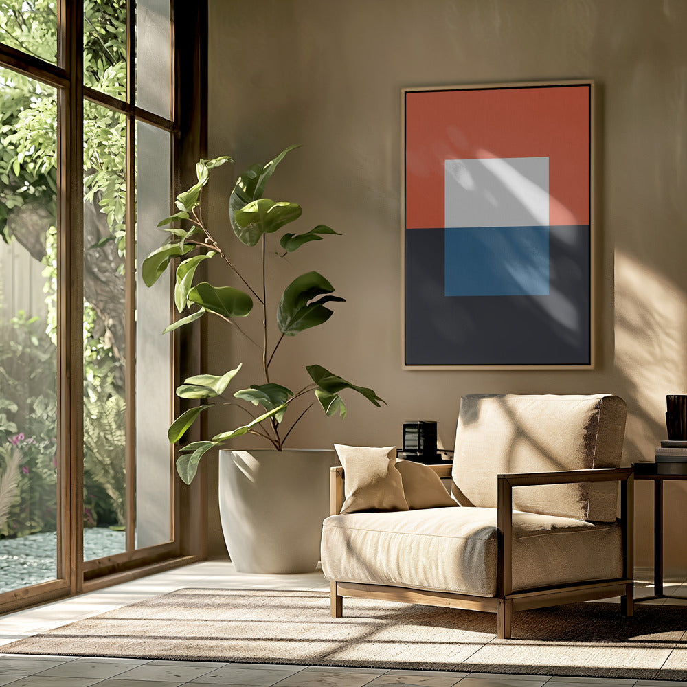 Blue and red 3 | Poster