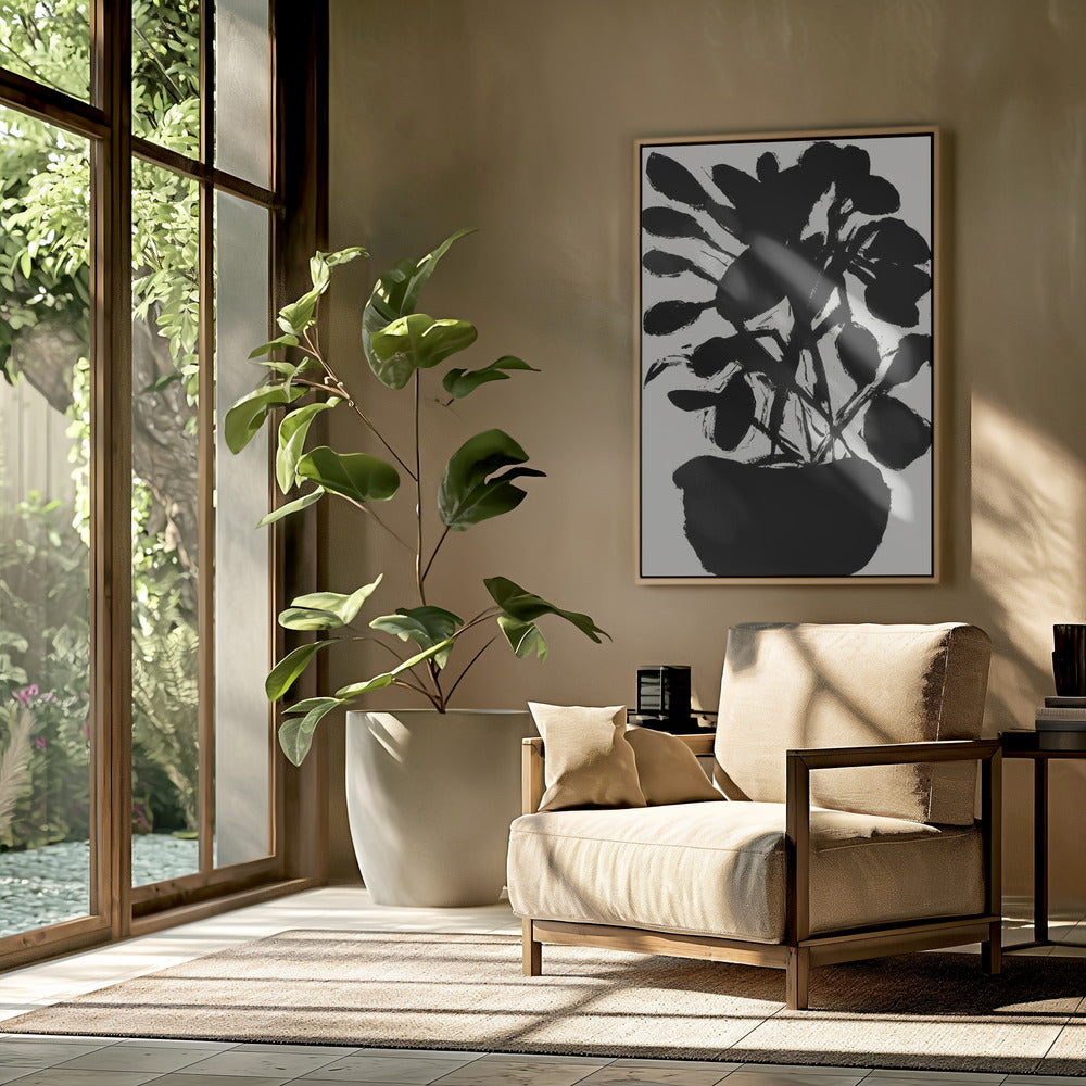 Potted Plant Silhouette No1 | Poster