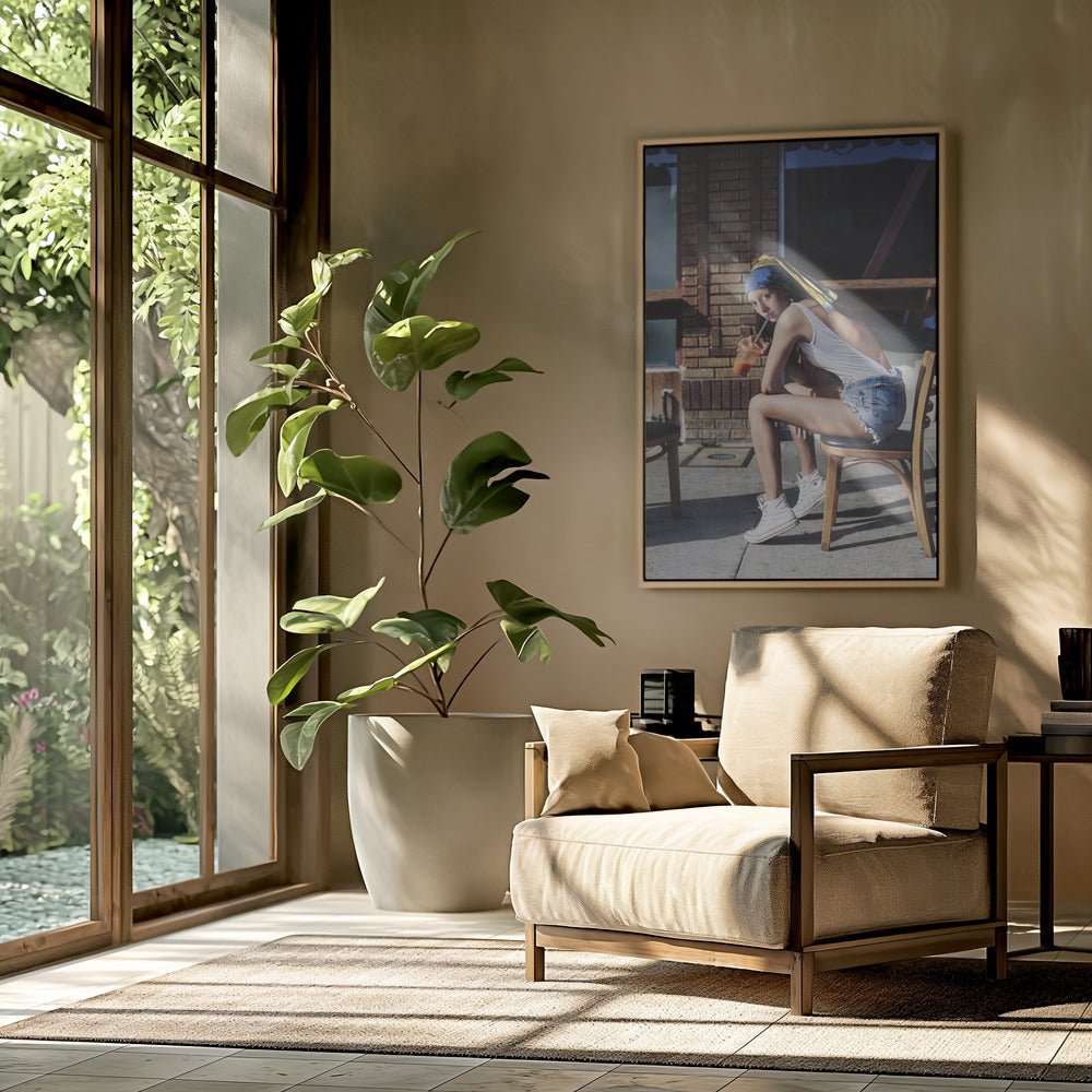 Girl With Pearl Earring Chillout Mood | Poster