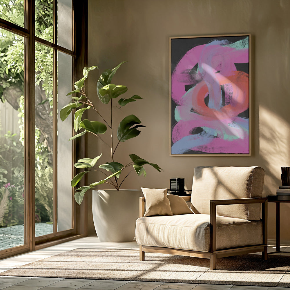 Neon Swirls | Poster