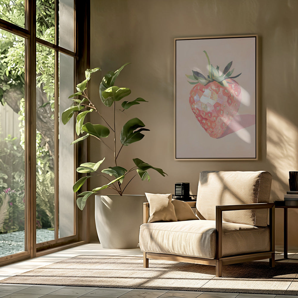 Glistening Strawberry | Poster