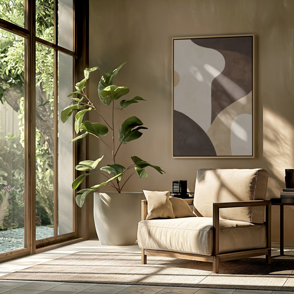 Brown Tones Geometric 2 | Poster