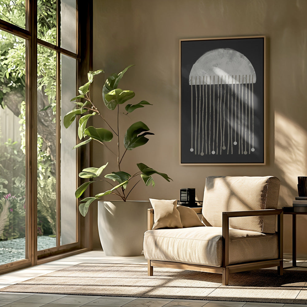 Midnight Whispers Abstraction | Poster