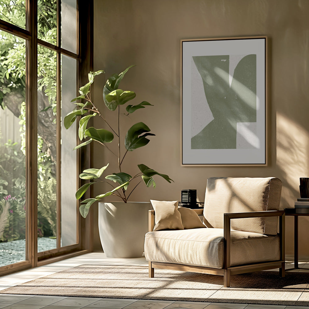 Green Abstract Form | Poster