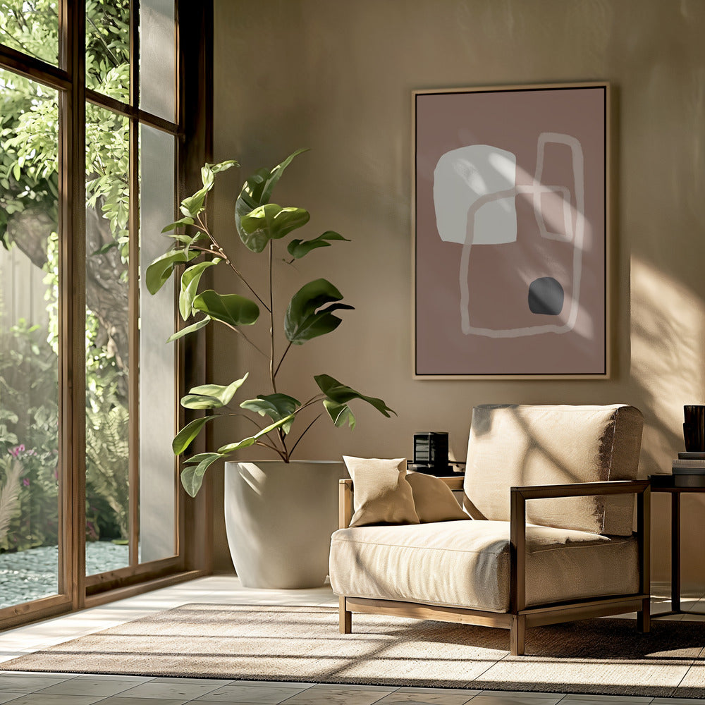 Earthy Geometrics Shapes | Poster