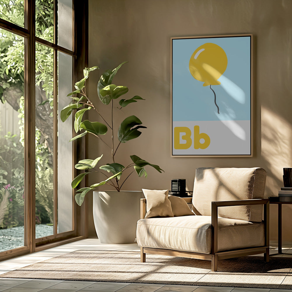 Yellow Balloon Float | Poster