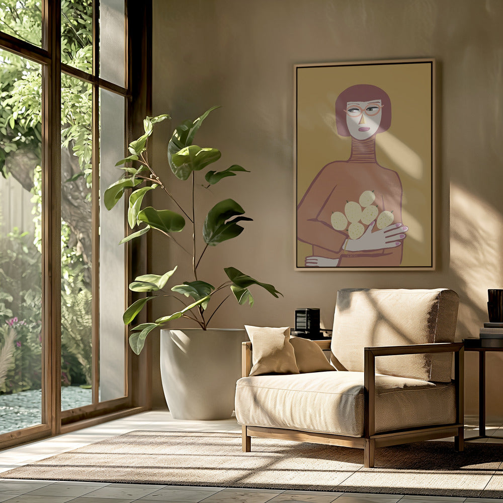 Lady with lemons | Poster