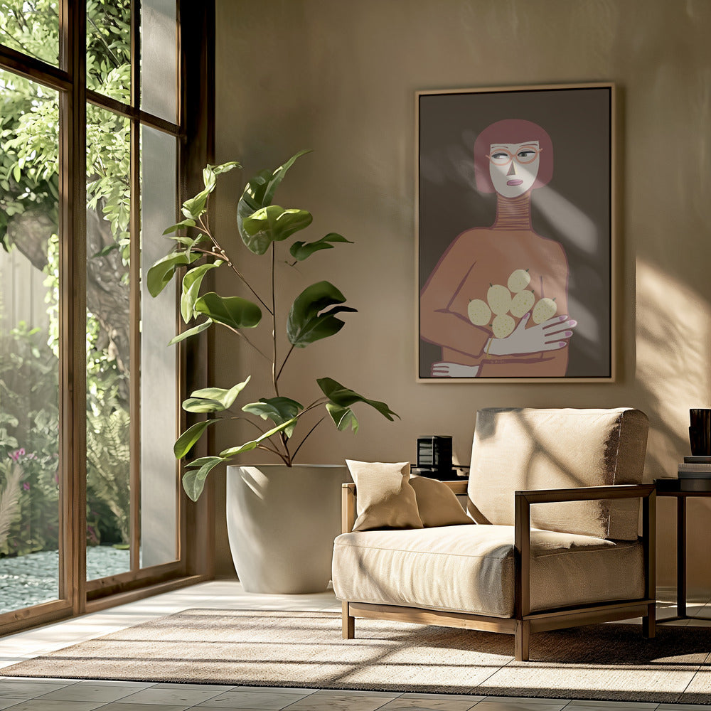 Lady with lemons | Poster