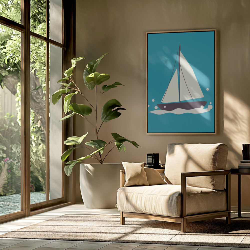 Sailboat On The Sea | Poster