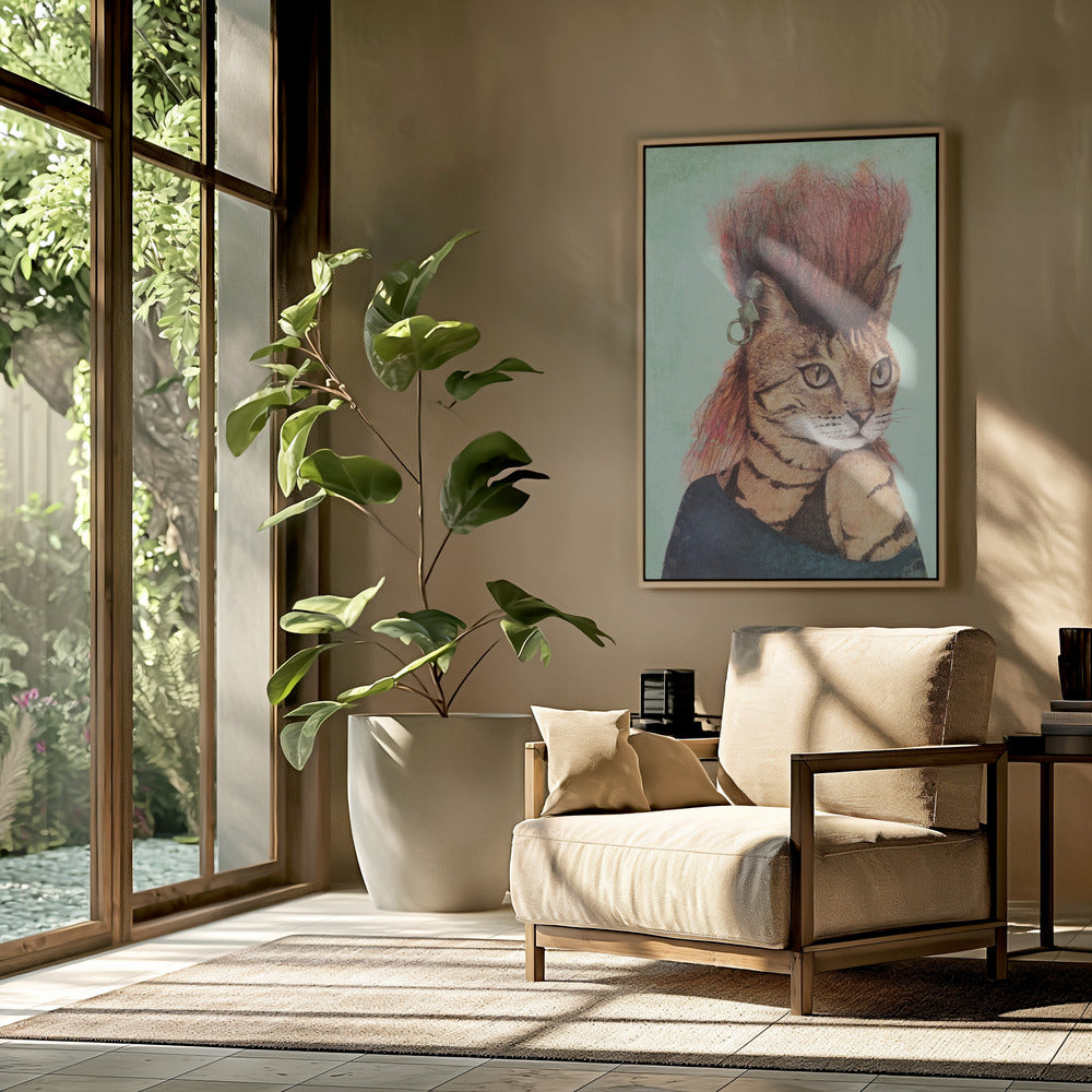 Stylish Tabby Cat | Poster