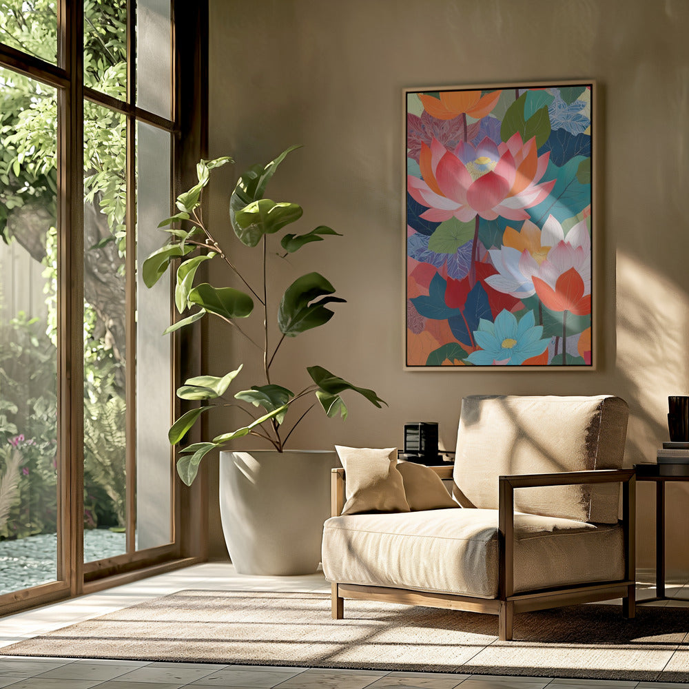 The Enchanted Lotus Garden | Poster