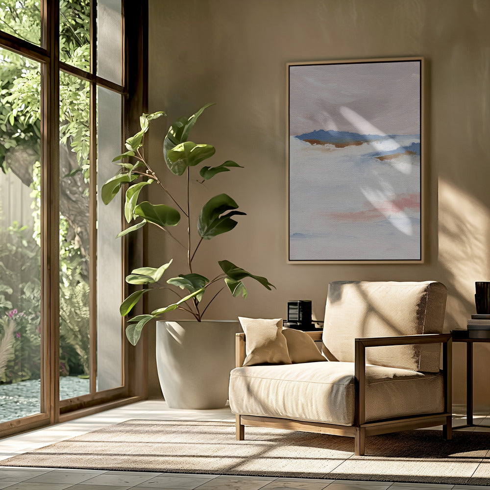 Soft Pastel Tones And Textured Brushstrokes | Poster