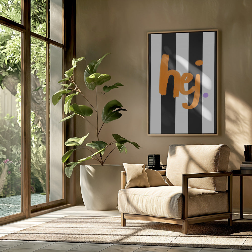 Bold Greeting Stripes | Poster