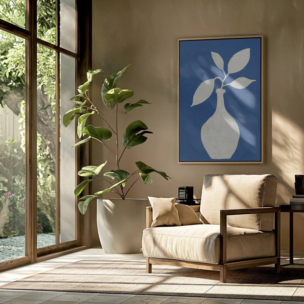 White Vase Silhouette | Poster