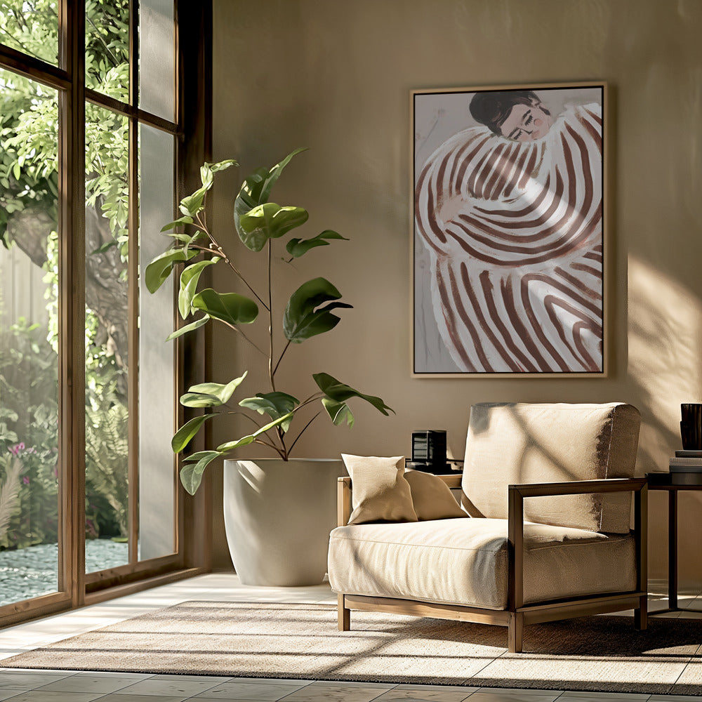 Striped Embrace | Poster