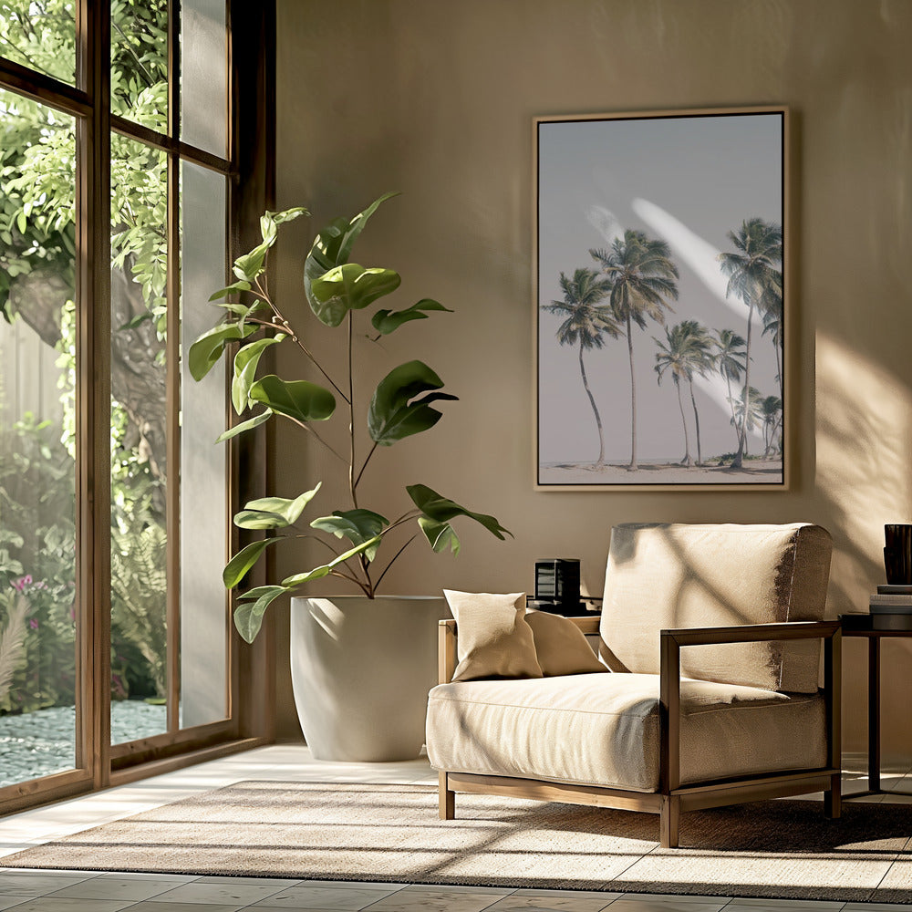 Blush Tropical Trees | Poster