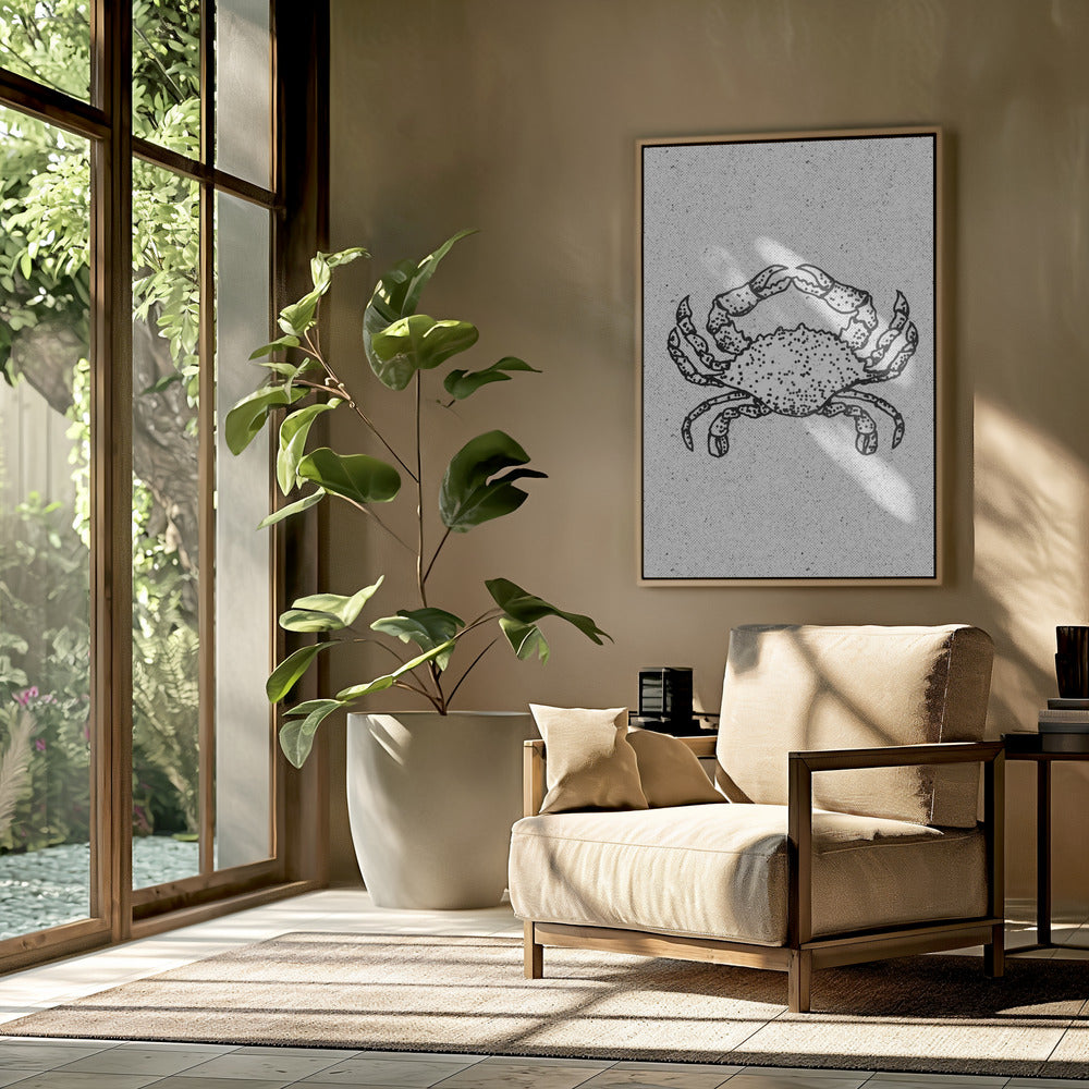 Black And White Crab | Poster