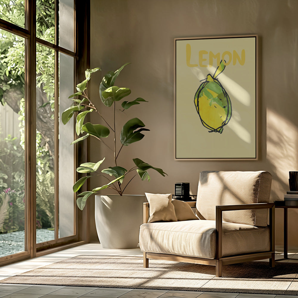 Yellow and Green Lemon | Poster