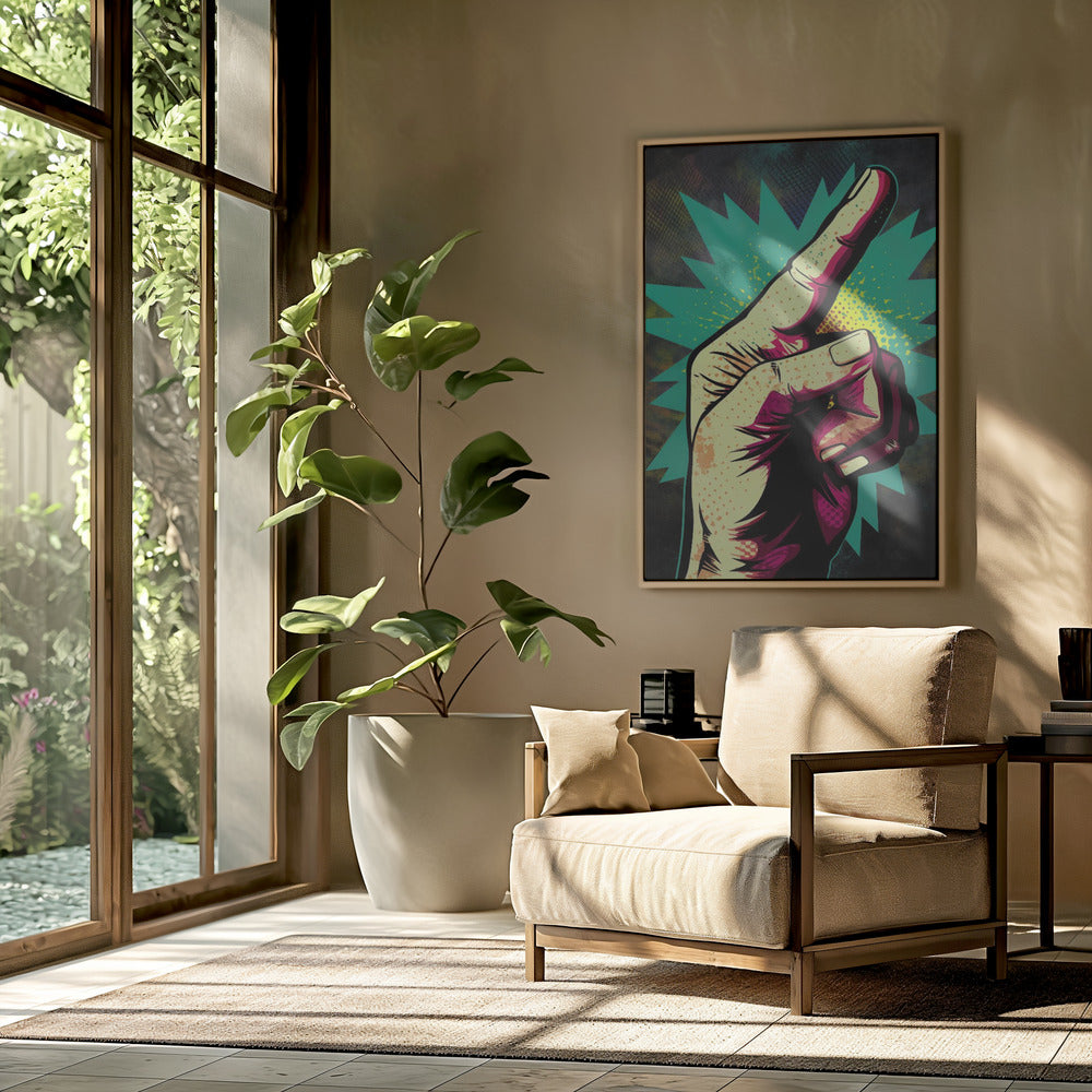 Vibrant Hand Gesturing | Poster