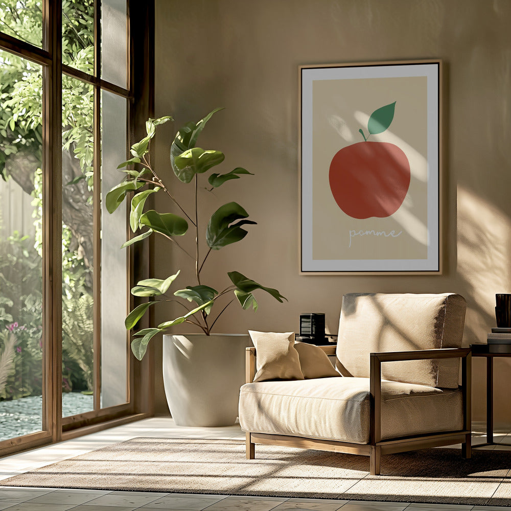 La Pomme (Bright Red) | Poster