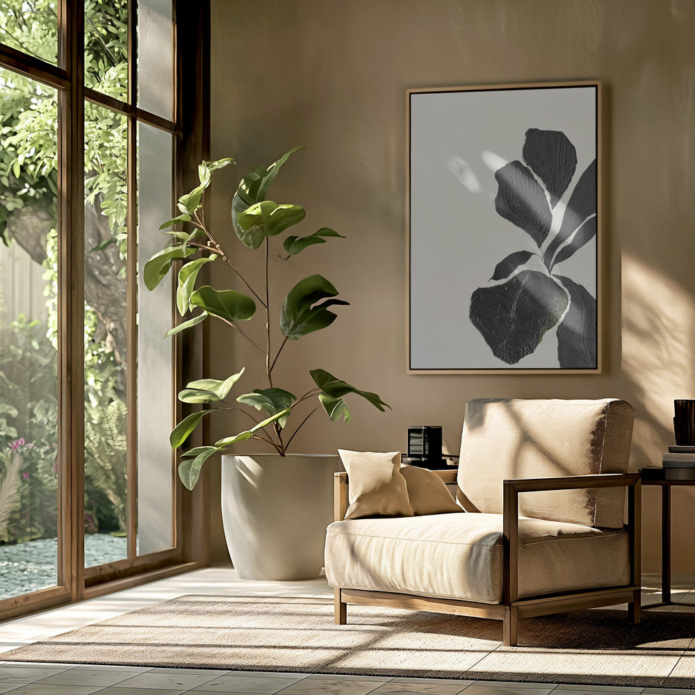 Textured Leaf Elegance | Poster