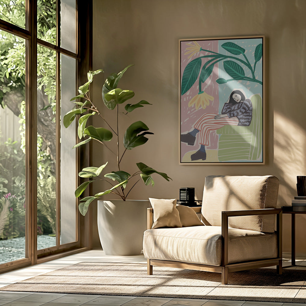 Woman resting | Poster