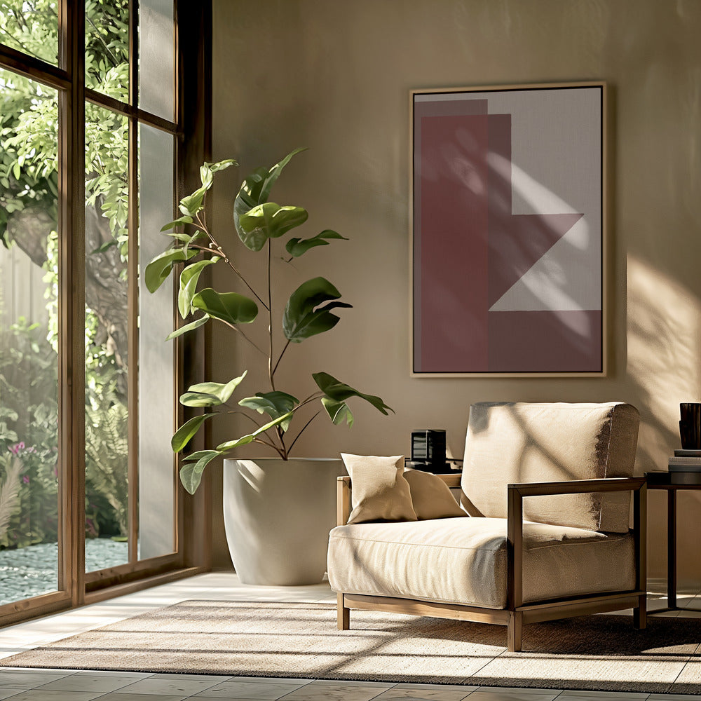 Red Geometric Composition | Poster