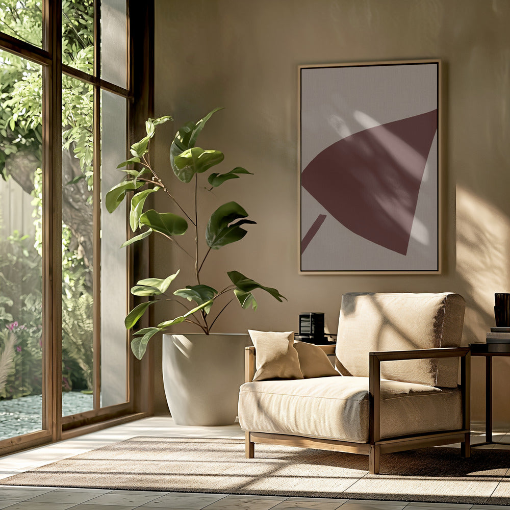 Red Geometric Composition | Poster