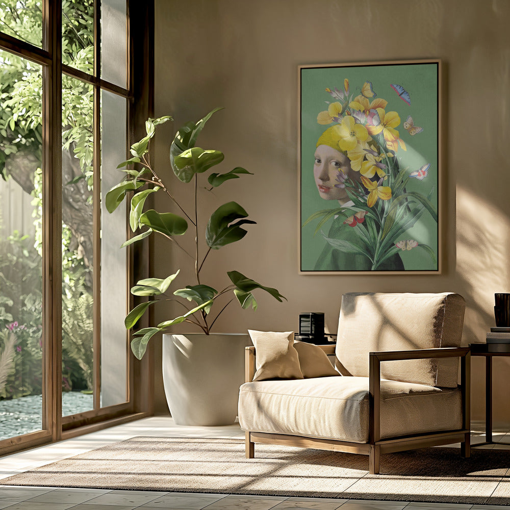 Girl With Pearl Earring   the Springtime Edition Ii | Poster