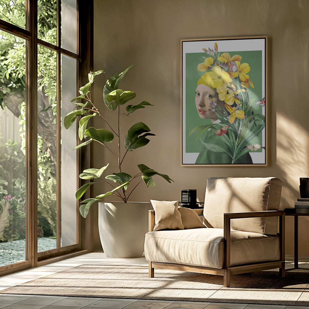 Girl With Pearl Earring   the Springtime Edition | Poster