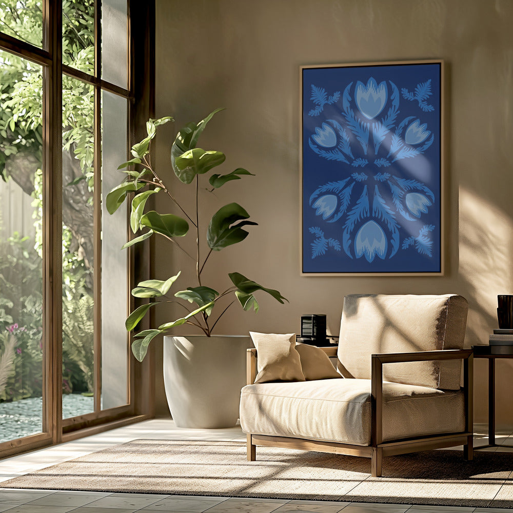 Graphic Florals Lumnious Tulips | Poster