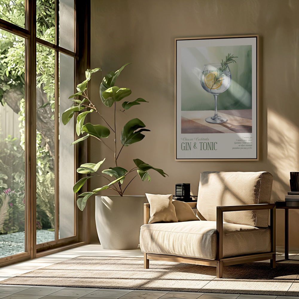 Classic Cocktails - Gin and Tonic | Poster