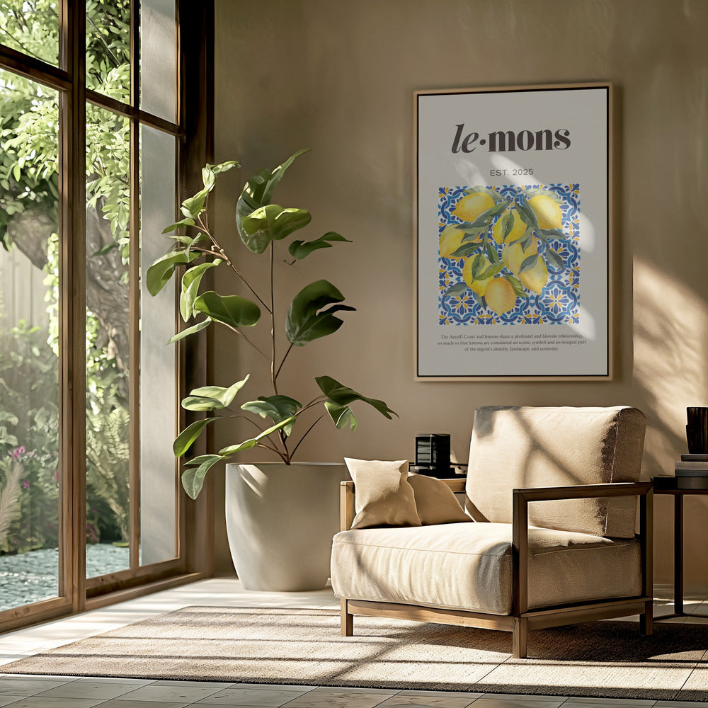 Lemons Beige | Poster