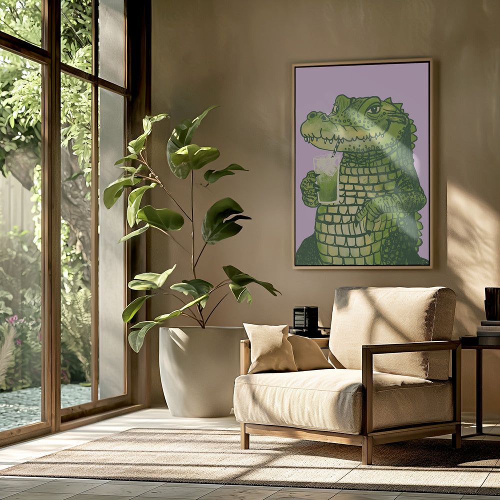 Matcha crocodile | Poster