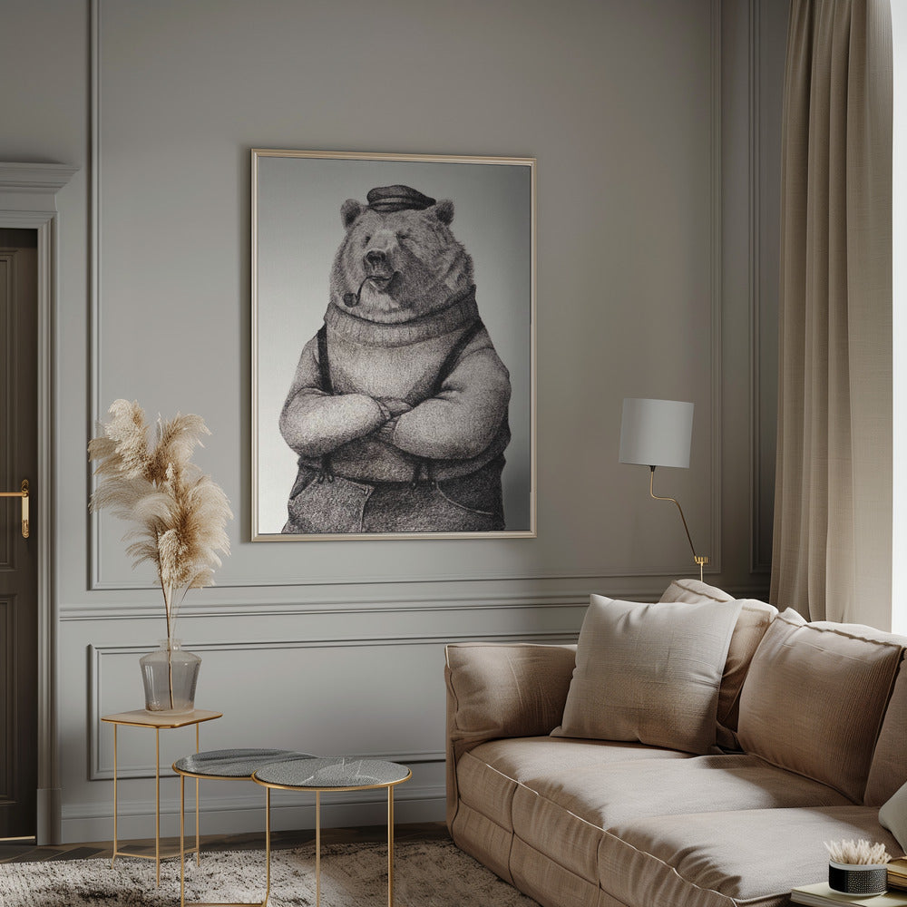 Bear In Vintage Attire | Poster