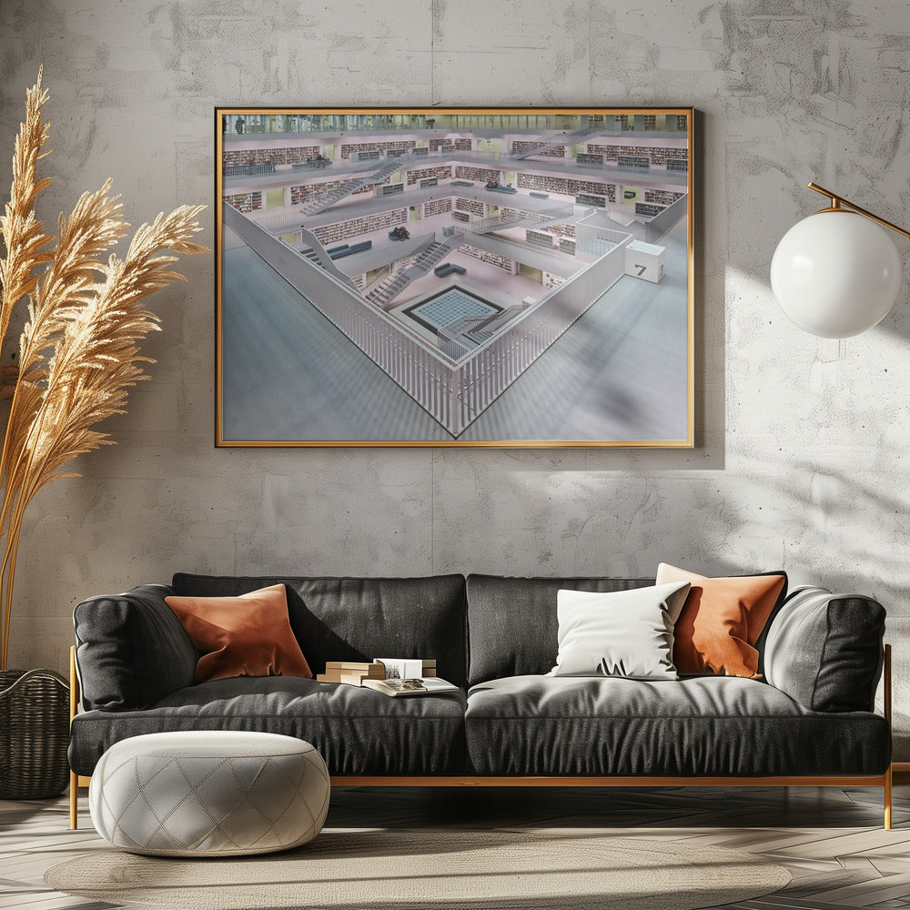 Stadtbibliothek Stuttgart inner space I | Poster