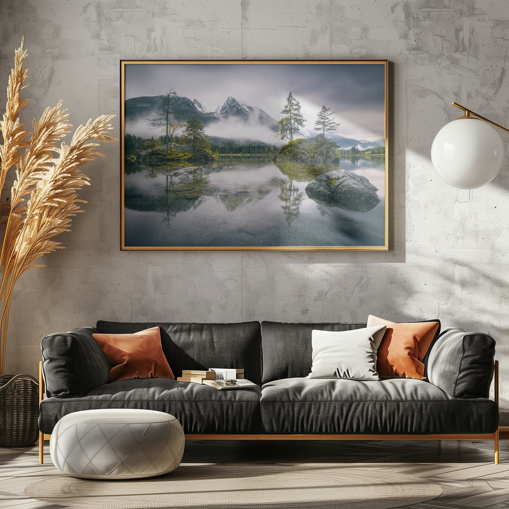 Rainy morning at Hintersee (Bavaria) | Poster